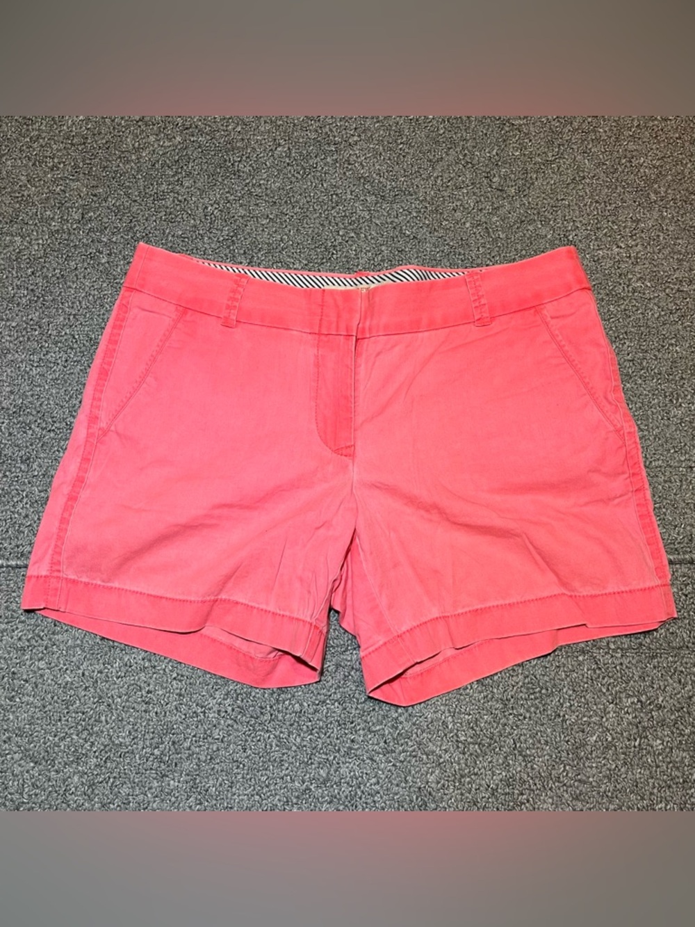 J Crew Broken In Shorts Womens Size 6 Pink Cotton Summer 5” Inseam